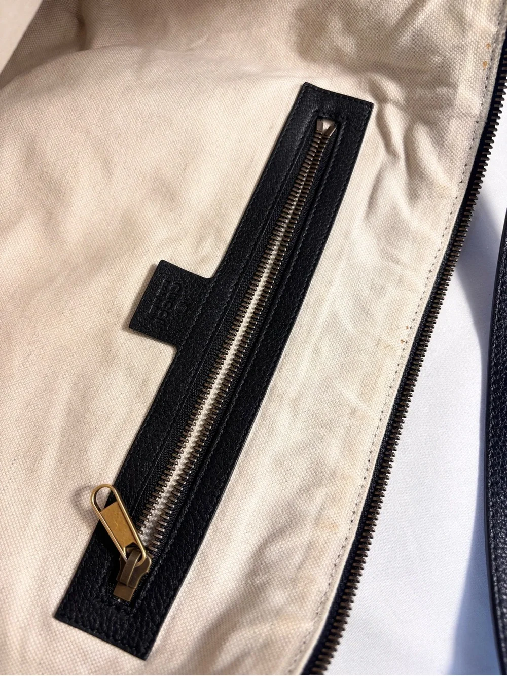 Gucci Black Leather Half Moon Bag